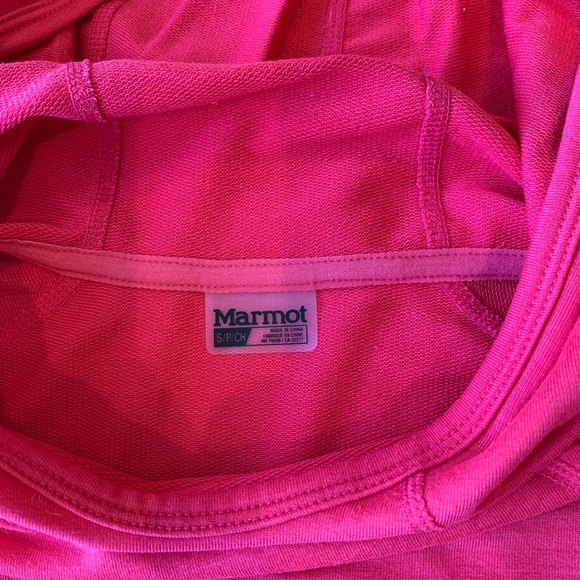 Marmot Pink Pullover Hoodie - Picture 4 of 5